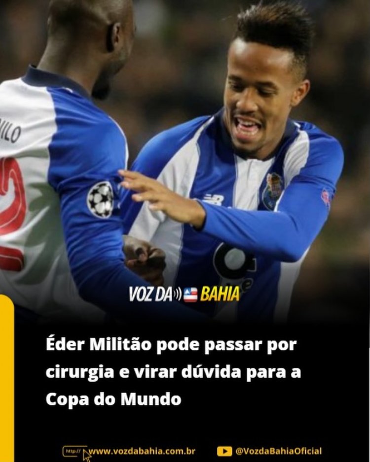 O zagueiro Éder Militão pode desfalcar a Seleção Brasileira na próxima Copa do Mundo