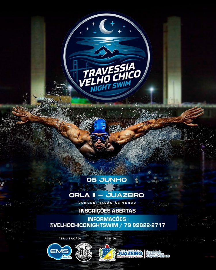 Travessia Velho Chico Night Swim estreia com proposta inédita e leva emoção ao Rio São Francisco