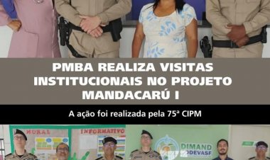 A Polícia Militar da Bahia informa que, na manhã desta quarta-feira (06)