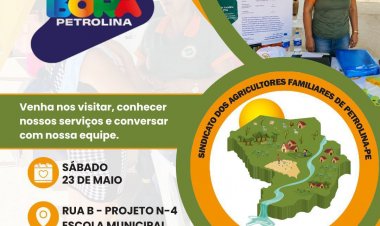 Sintraf-Petrolina participará da 22ª edição do Bora Petrolina com estande de serviços para agricultores familiares