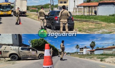Policiamento é reforçado pela 3ª Companhia da PM durante a Operação Força Total em Jaguarari