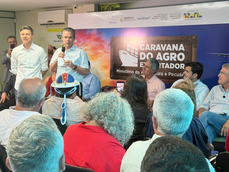 Prefeita de Lagoa Grande acompanha momento histórico para o agro do Vale do São Francisco com embarque do primeiro contêiner de uvas para a Europa com tarifa zero
