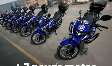 Prefeitura de Juazeiro reforça frota da GCM e reativa o GIRO com entrega de sete novas motocicletas nesta segunda-feira (8)