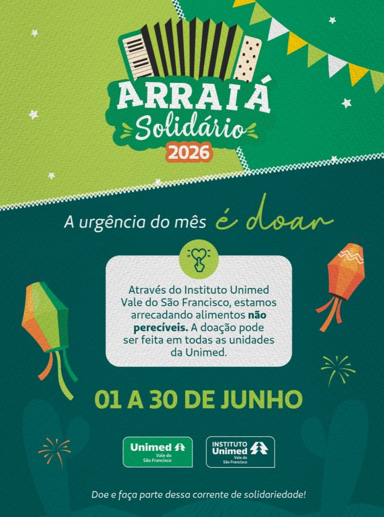 Instituto Unimed Vale do São Francisco promove Arraiá Solidário com meta de superar doações dos anos anteriores