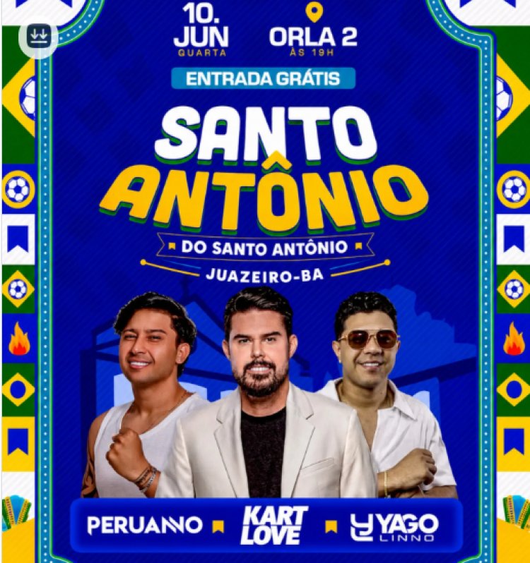Santo Antônio promete uma noite de muita animação,Hoje tem festa na Orla II! 