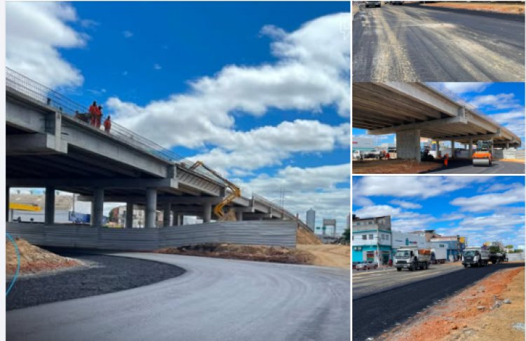 As obras do Complexo Viário de Juazeiro – Travessia Urbana já começam a transformar a mobilidade e a paisagem da cidade
