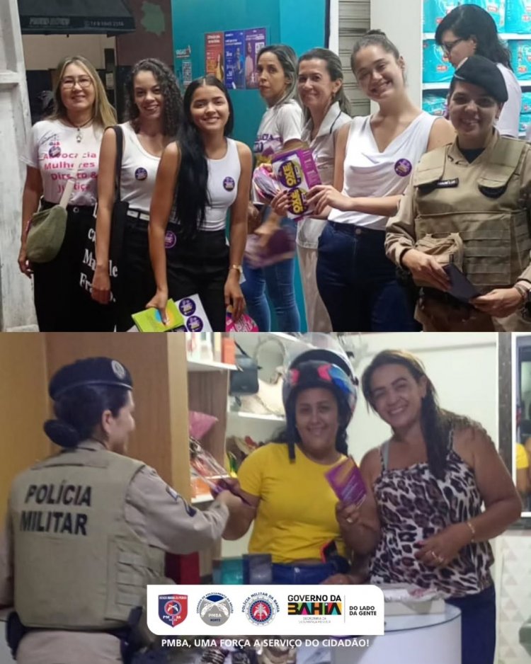 PMBA PARTICIPA DE AÇÃO PREVENTIVA PRÉ SÃO JOÃO DE SENSIBILIZAÇÃO CONTRA A VIOLÊNCIA À MULHER CONTRA 
